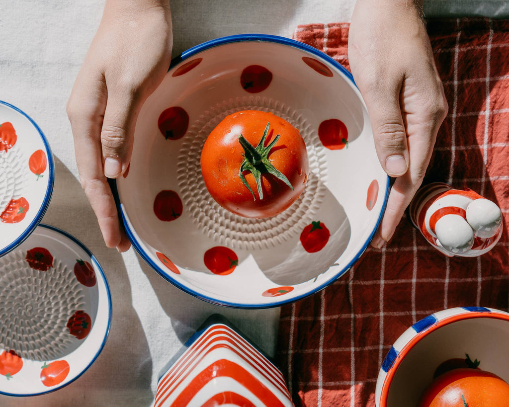 Keramický talířek na strouhání - Velký - Pomodoro