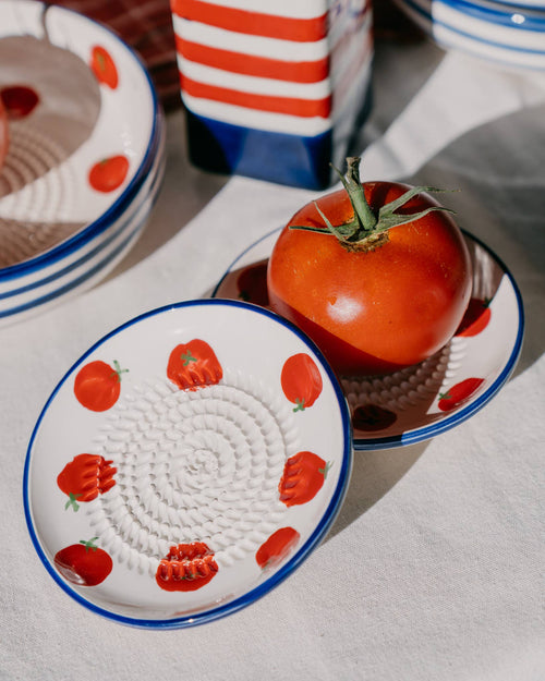 Keramický talířek na strouhání - Malý - Pomodoro