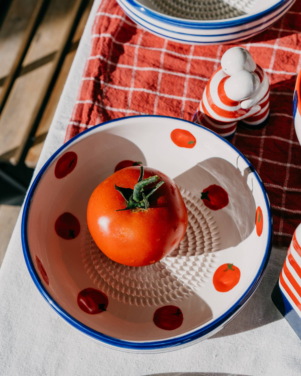 Keramický talířek na strouhání - Velký - Pomodoro