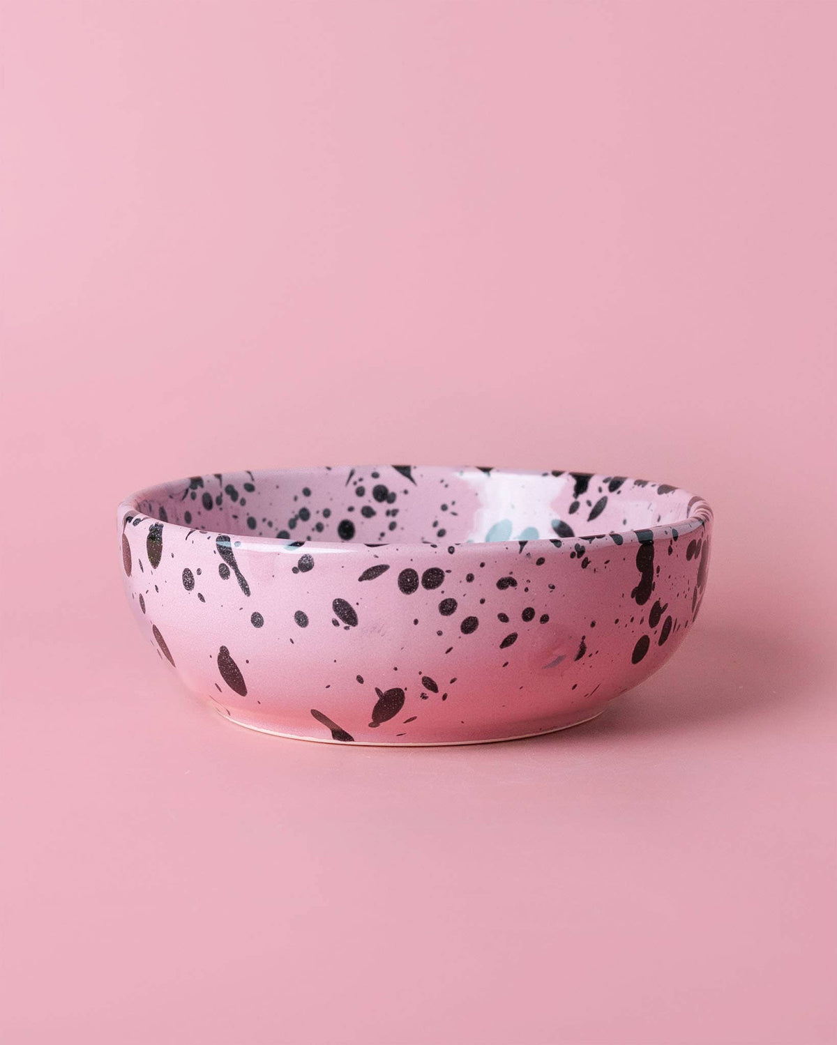 Keramický talířek na strouhání - Střední - Pink & Black Cosmic
