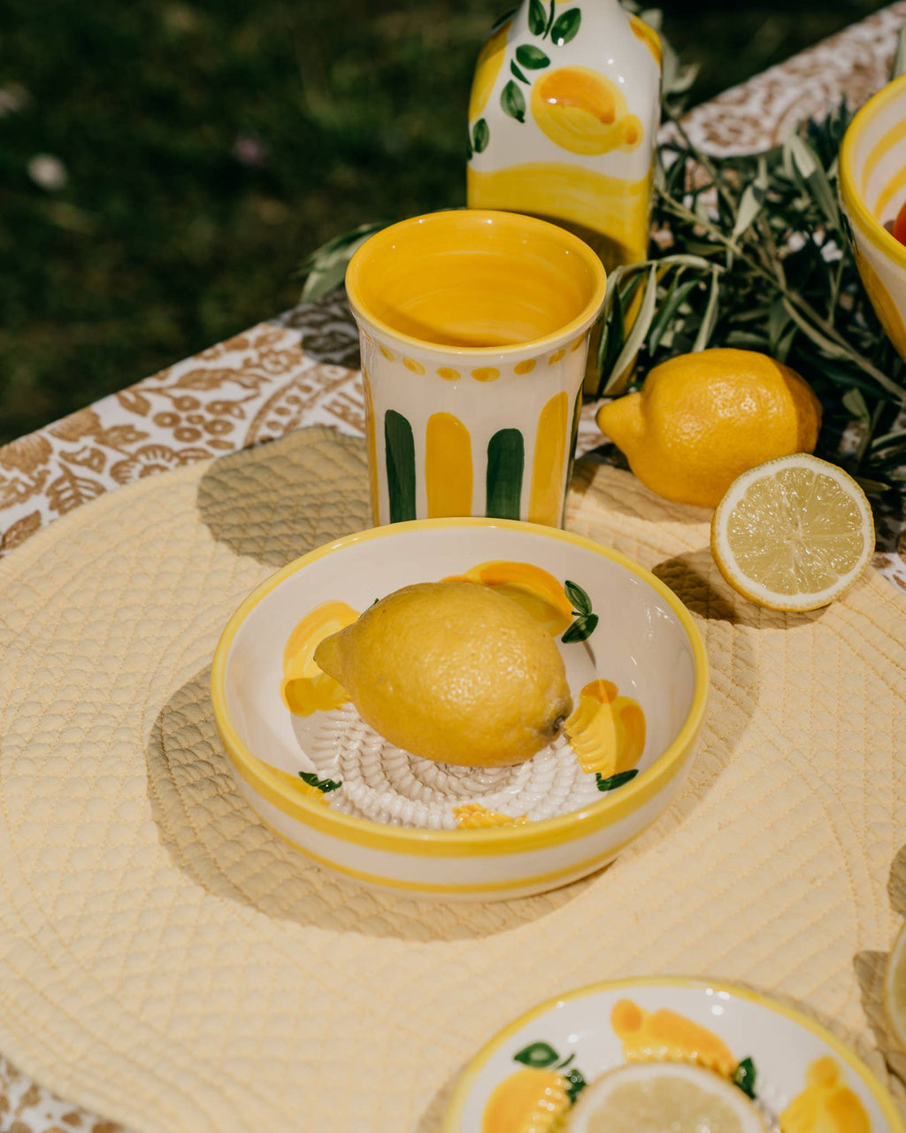 Keramický talířek na strouhání - Střední - Limone