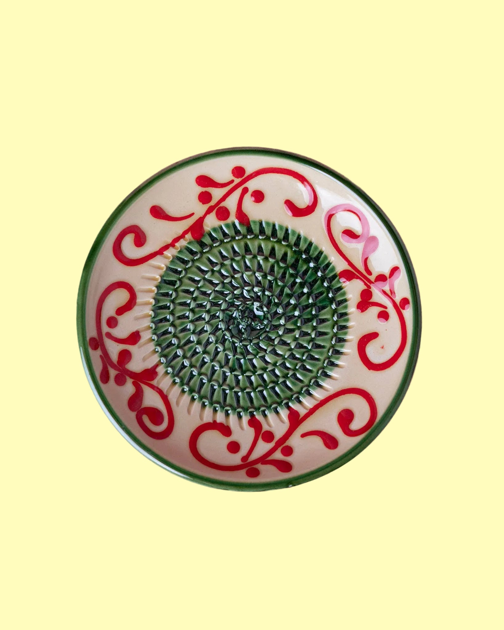 Keramický talířek na strouhání - Malý - Green Alhambra