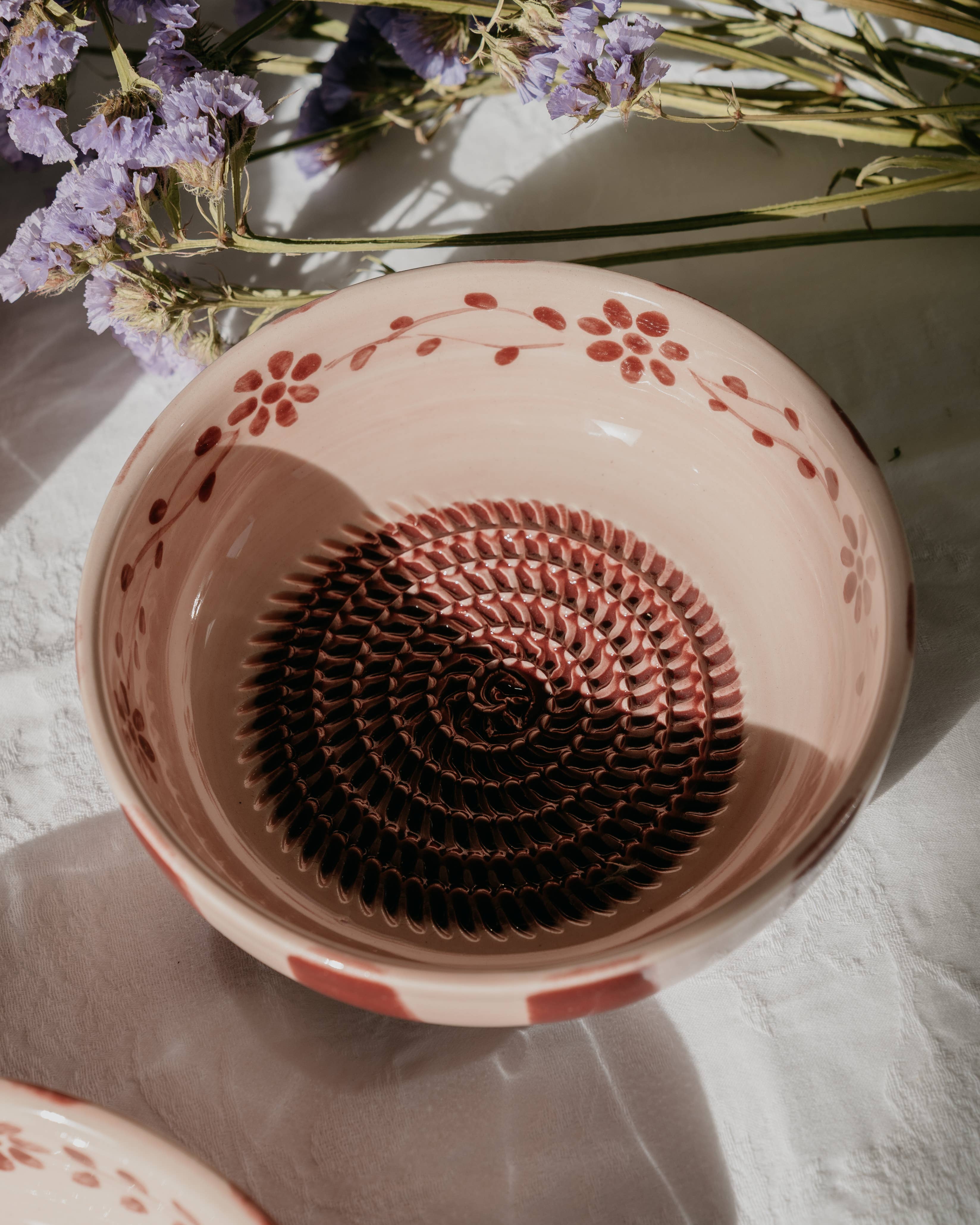 Keramický talířek na strouhání - Střední - Sakura